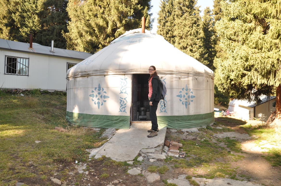 Sleeping in the Kazaks yurt