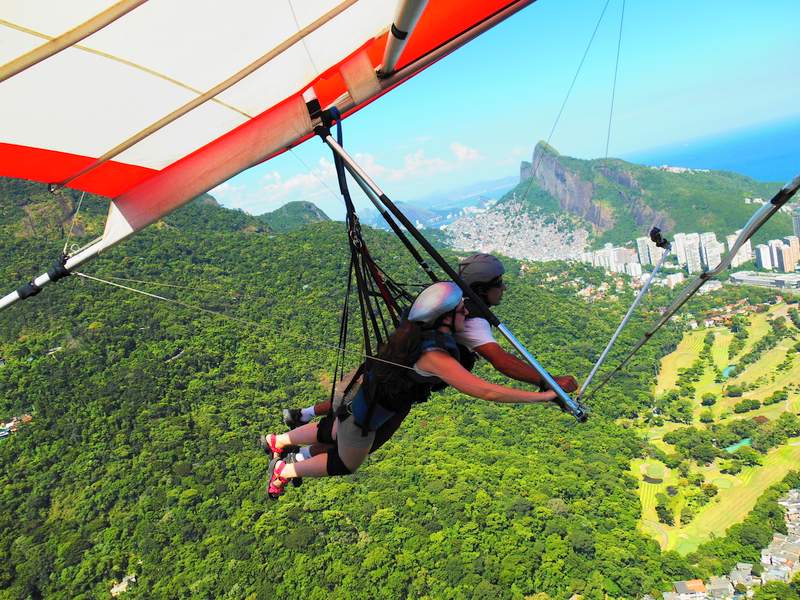 Hang gliding over Rio de Janeiro