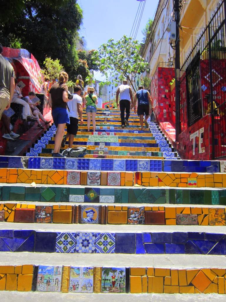 the colorful famous Lapa steps.