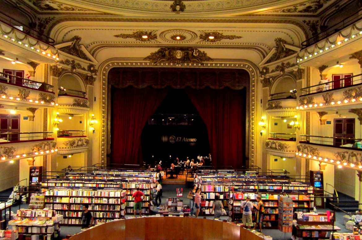 El Ateneo- an impressive bookshop that used to be a theater