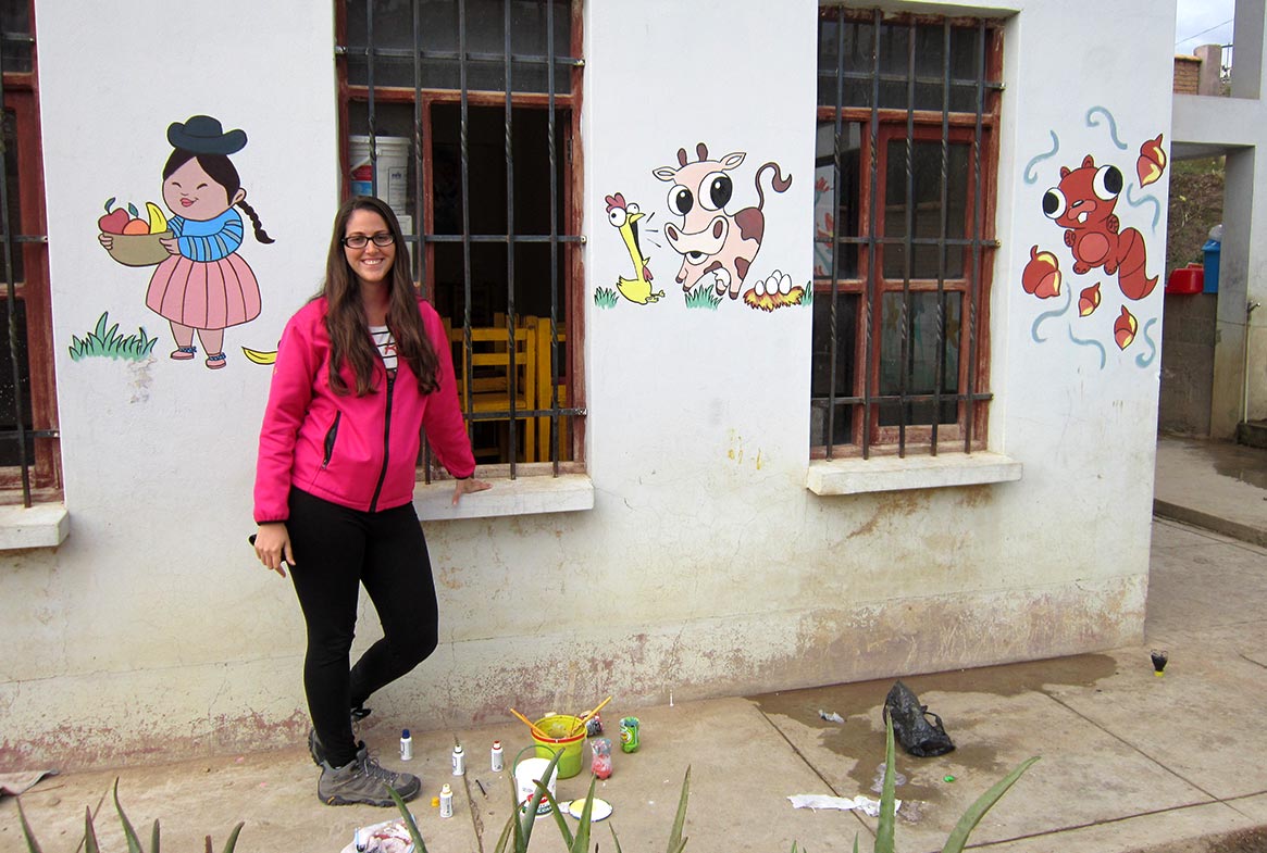 Volunteering in one of the nursery schools in a poor area in Sucre