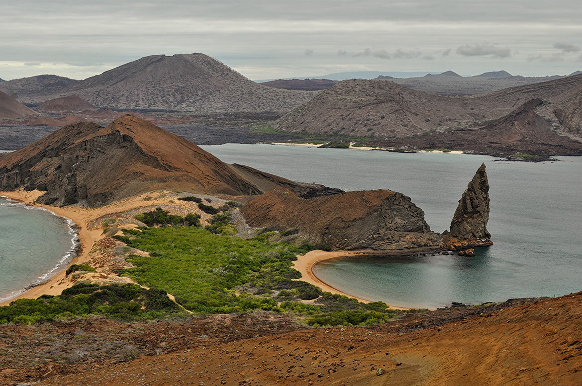 Beautiful typical landscape in the Galapagos Islands