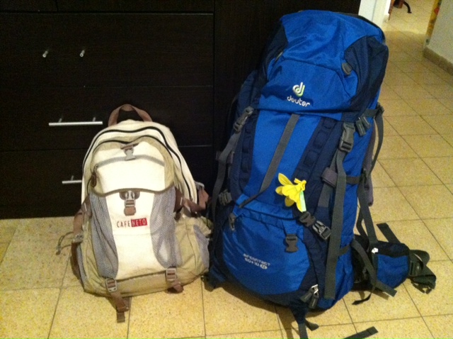 My backpack and daypack