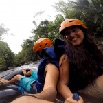A thrilling tubing trip down river
